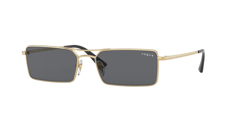 Vogue VO4106SM Rectangle Sunglasses  280/87-GOLD 55-17-135 - Color Map gold