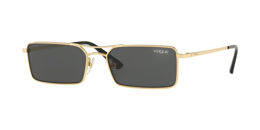 Vogue VO4106S Rectangle Sunglasses  280/87-GOLD 55-17-135 - Color Map gold