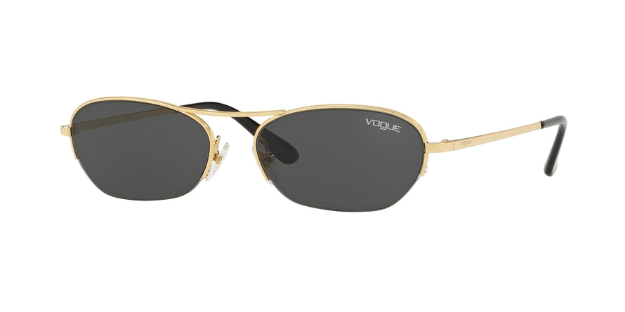 Vogue VO4107S Oval Sunglasses  280/87-GOLD 54-17-135 - Color Map gold
