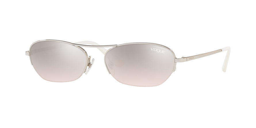 Vogue VO4107S Oval Sunglasses  323/8Z-SILVER 54-17-135 - Color Map silver