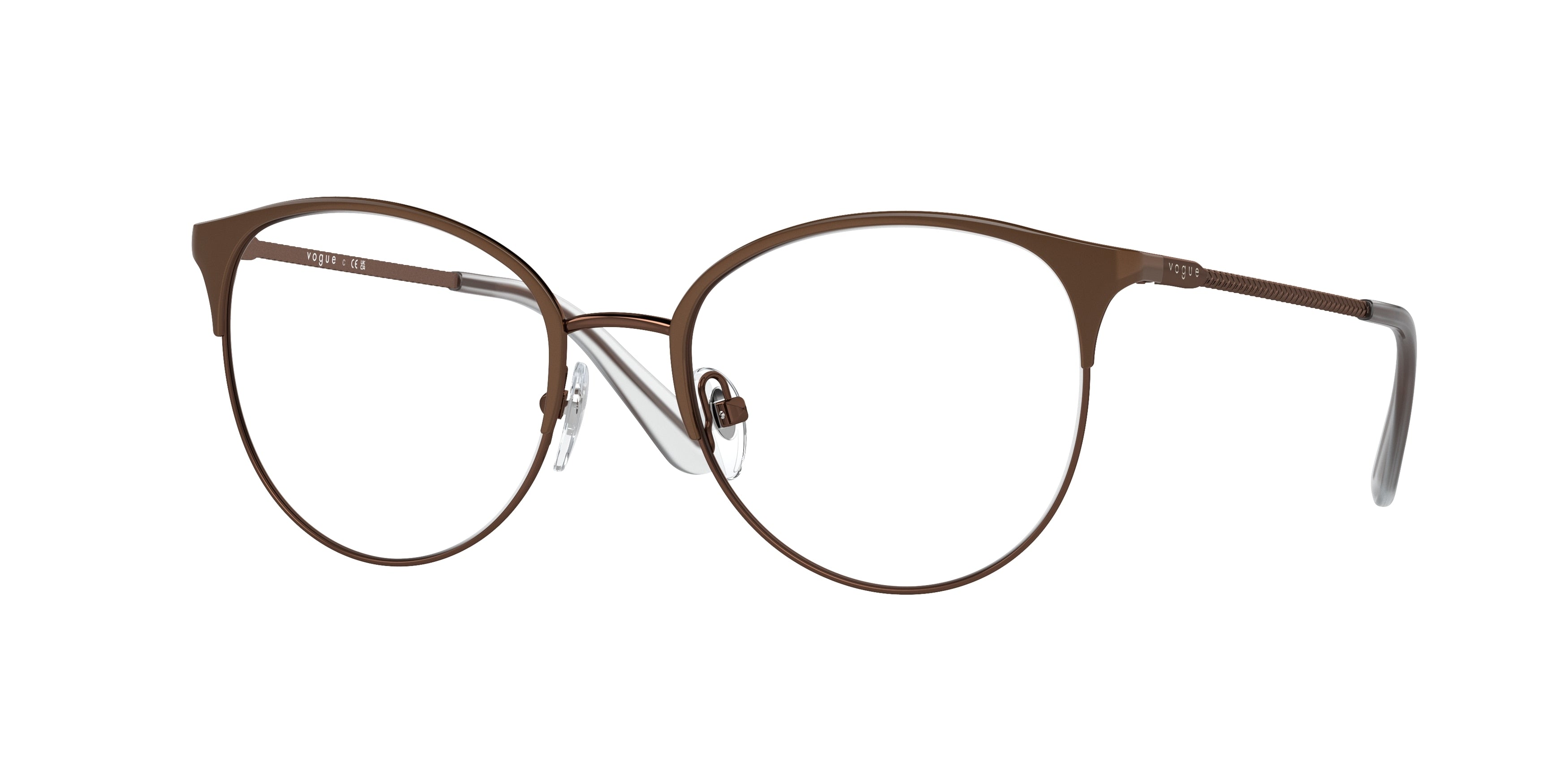 Vogue VO4108 Phantos Eyeglasses  5101-Top Brown/Copper 51-135-18 - Color Map Brown