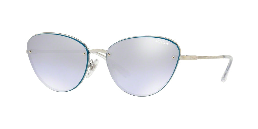 Vogue VO4111S Cat Eye Sunglasses  323/7A-SILVER 57-16-135 - Color Map silver