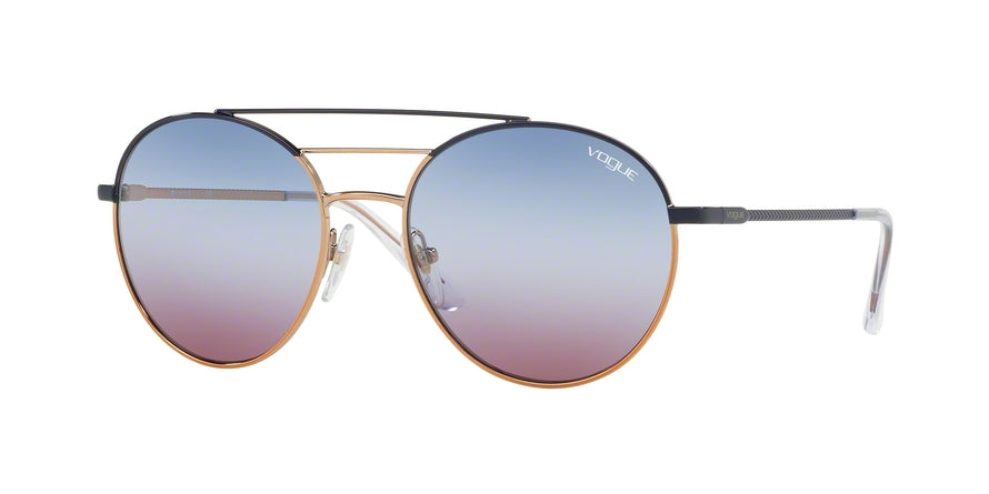Vogue VO4117S Phantos Sunglasses  50750K-BLUE/ROSE GOLD 54-18-135 - Color Map blue