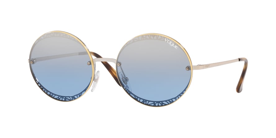 Vogue VO4118S Oval Sunglasses  323/7C-SILVER 56-18-135 - Color Map silver