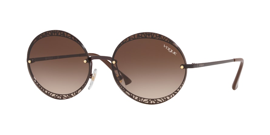 Vogue VO4118S Oval Sunglasses  997/13-BROWN 56-18-135 - Color Map brown