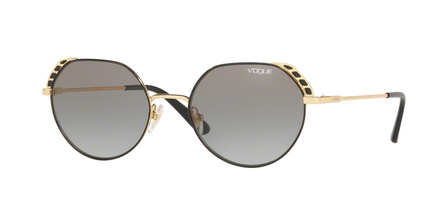 Vogue VO4133S Pillow Sunglasses  280/11-GOLD/BLACK 53-19-135 - Color Map black