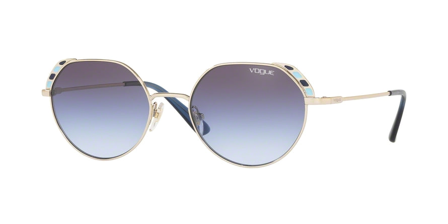 Vogue VO4133S Pillow Sunglasses  848/4Q-PALE GOLD 53-19-135 - Color Map gold