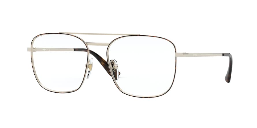 Vogue 23RD STREET VO4140M Square Eyeglasses  5078-PALE GOLD/HAVANA 53-16-135 - Color Map havana