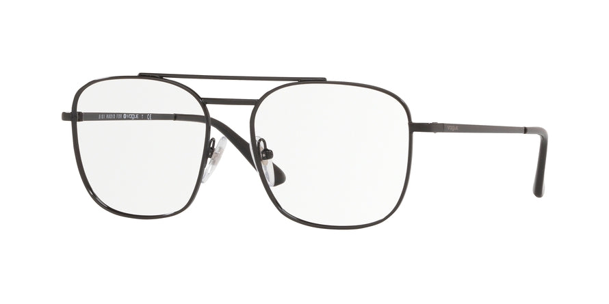 Vogue 23RD STREET VO4140 Square Eyeglasses  352-BLACK 53-16-135 - Color Map black