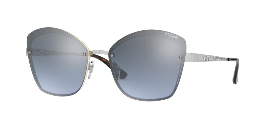 Vogue VO4141S Butterfly Sunglasses  323/7C-SILVER 58-16-140 - Color Map silver