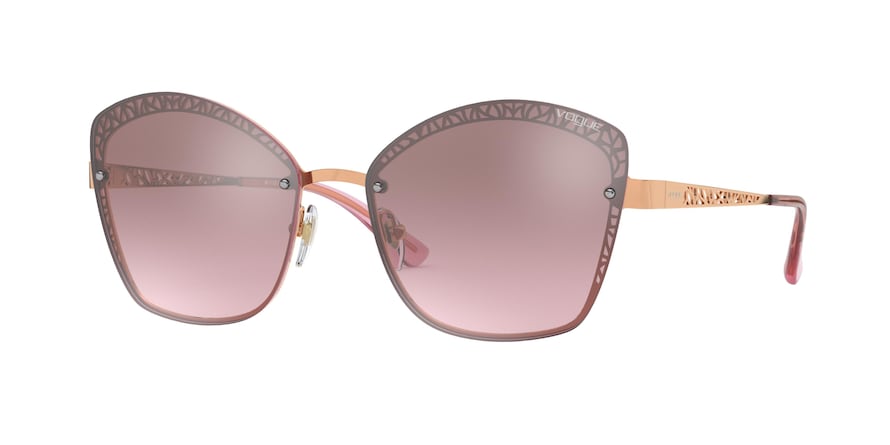 Vogue VO4141S Butterfly Sunglasses  50757A-ROSE GOLD 58-16-140 - Color Map pink
