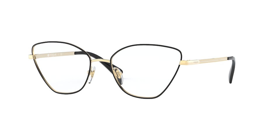 Vogue VO4142B Butterfly Eyeglasses  280-GOLD/BLACK 54-17-135 - Color Map black