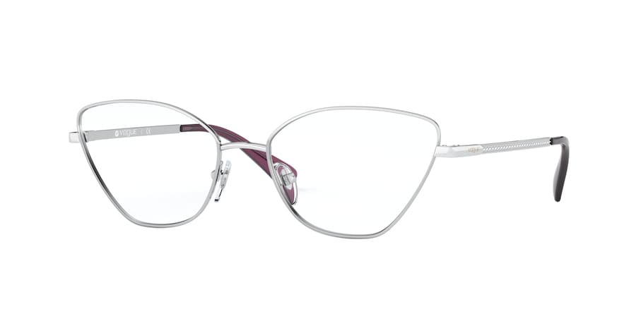 Vogue VO4142B Butterfly Eyeglasses  323-SILVER 54-17-135 - Color Map silver