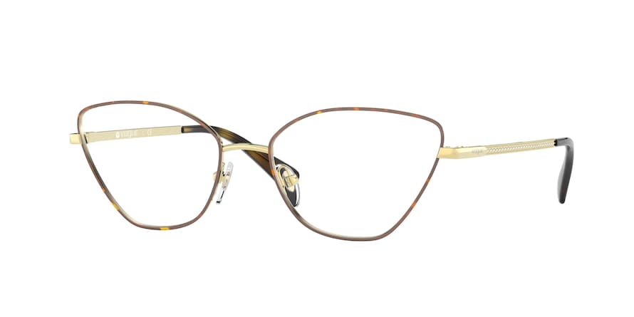 Vogue VO4142B Butterfly Eyeglasses  5078-PALE GOLD/HAVANA 54-17-135 - Color Map havana