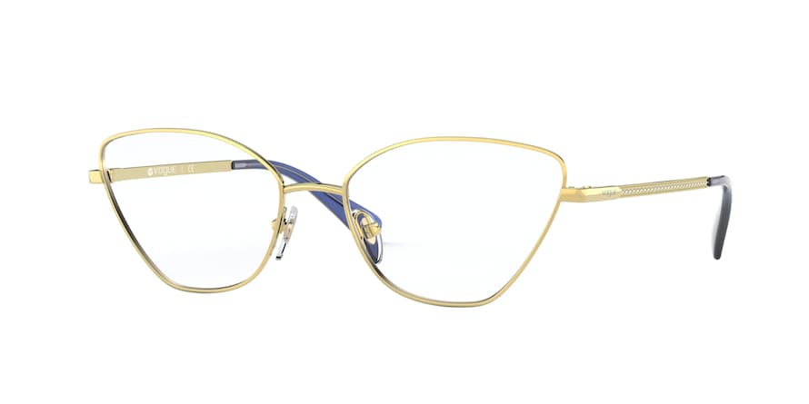 Vogue VO4142B Butterfly Eyeglasses  848-PALE GOLD 54-17-135 - Color Map gold