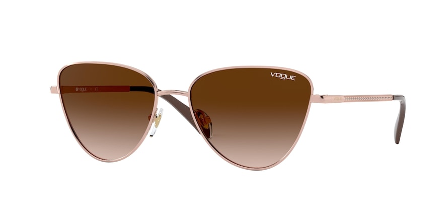 Vogue VO4145SB Phantos Sunglasses  507513-ROSE GOLD 54-16-135 - Color Map pink
