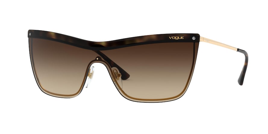 Vogue VO4149S Cat Eye Sunglasses  280/13-DARK HAVANA/GOLD 39-139-142 - Color Map gold