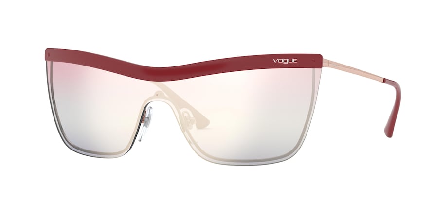 Vogue VO4149S Cat Eye Sunglasses  50756H-RED/ROSE GOLD 39-139-142 - Color Map pink