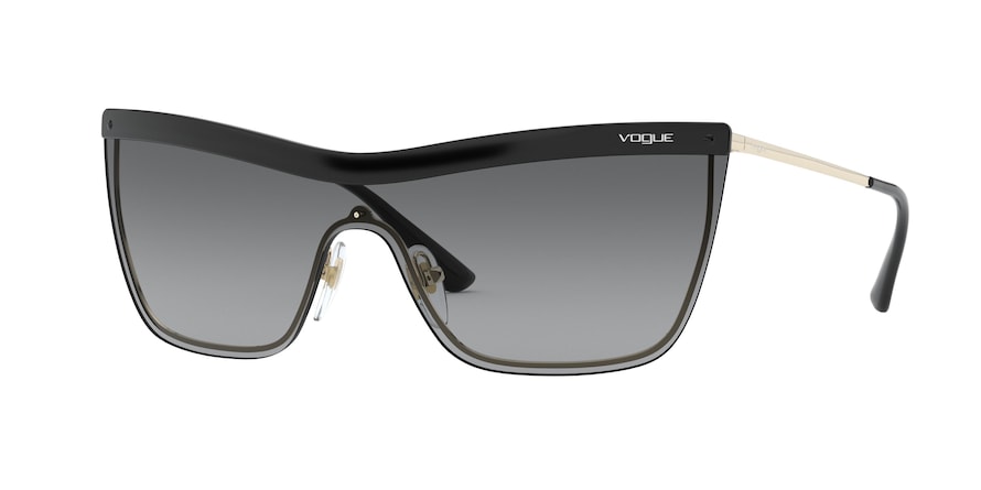 Vogue VO4149S Cat Eye Sunglasses  848/11-BLACK/PALE GOLD 39-139-142 - Color Map gold