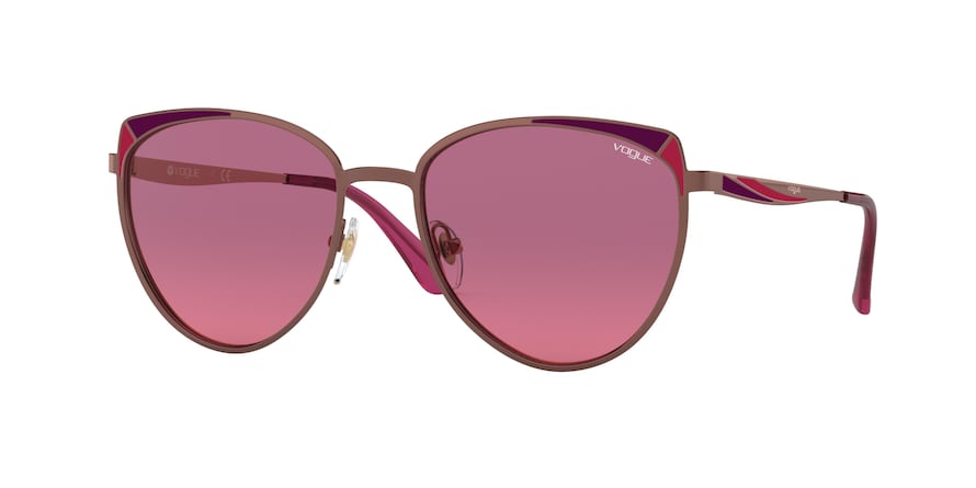 Vogue VO4151S Phantos Sunglasses  507420-COPPER/MATTE BORDEAUX RED 53-18-135 - Color Map bronze/copper