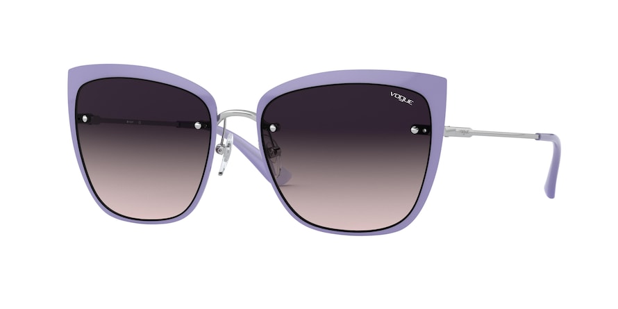 Vogue VO4158S Cat Eye Sunglasses  323/36-SILVER/VIOLET 55-17-135 - Color Map violet