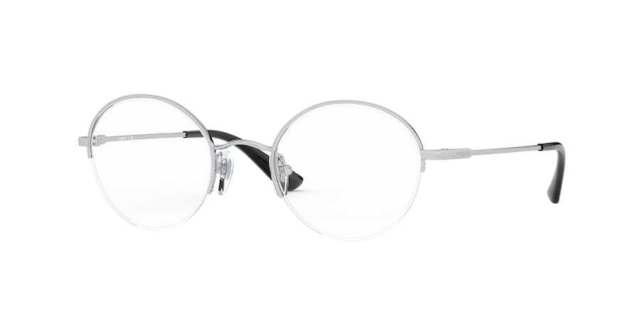 Vogue VO4162 Oval Eyeglasses  323-SILVER 49-21-135 - Color Map silver