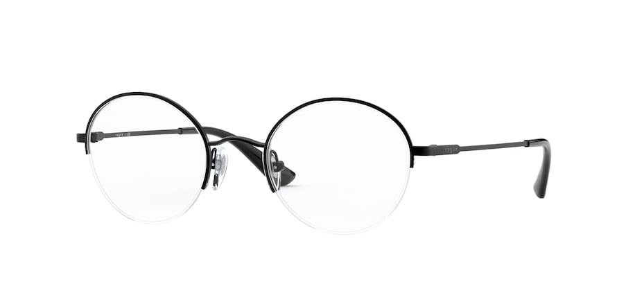 Vogue VO4162 Oval Eyeglasses  352-BLACK 49-21-135 - Color Map black