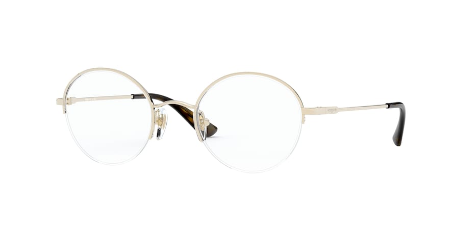 Vogue VO4162 Oval Eyeglasses  848-PALE GOLD 49-21-135 - Color Map gold
