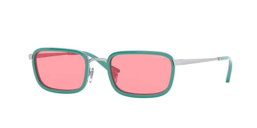 Vogue VO4166S Rectangle Sunglasses  512284-SILVER 49-19-135 - Color Map silver