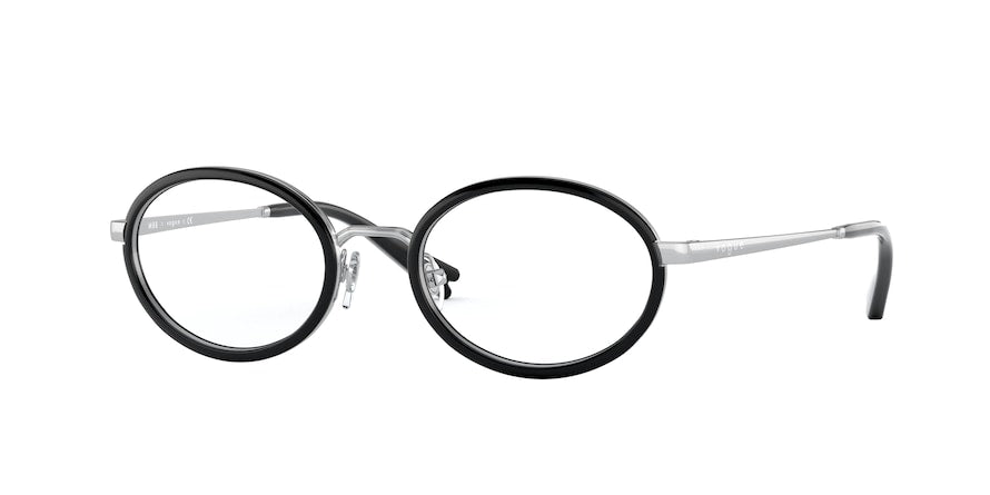 Vogue VO4167 Oval Eyeglasses  323-SILVER 48-19-135 - Color Map silver