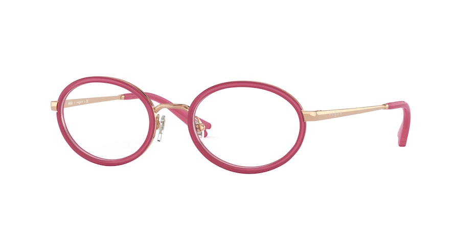 Vogue VO4167 Oval Eyeglasses  5075-ROSE GOLD 48-19-135 - Color Map pink
