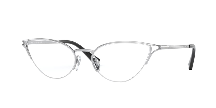 Vogue VO4168 Cat Eye Eyeglasses  323-SILVER 54-17-130 - Color Map silver