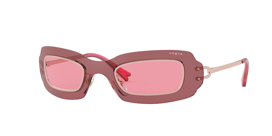 Vogue VO4169S Pillow Sunglasses  507584-ROSE GOLD 33-133-120 - Color Map gold