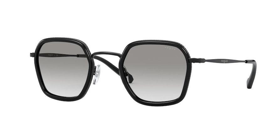 Vogue VO4174S Square Sunglasses  352/11-BLACK 47-24-145 - Color Map black