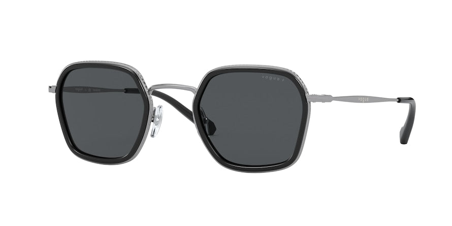 Vogue VO4174S Square Sunglasses  548/81-GUNMETAL 47-24-145 - Color Map gunmetal