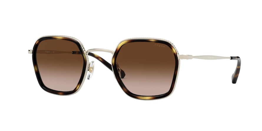 Vogue VO4174S Square Sunglasses  848/13-PALE GOLD 47-24-145 - Color Map gold