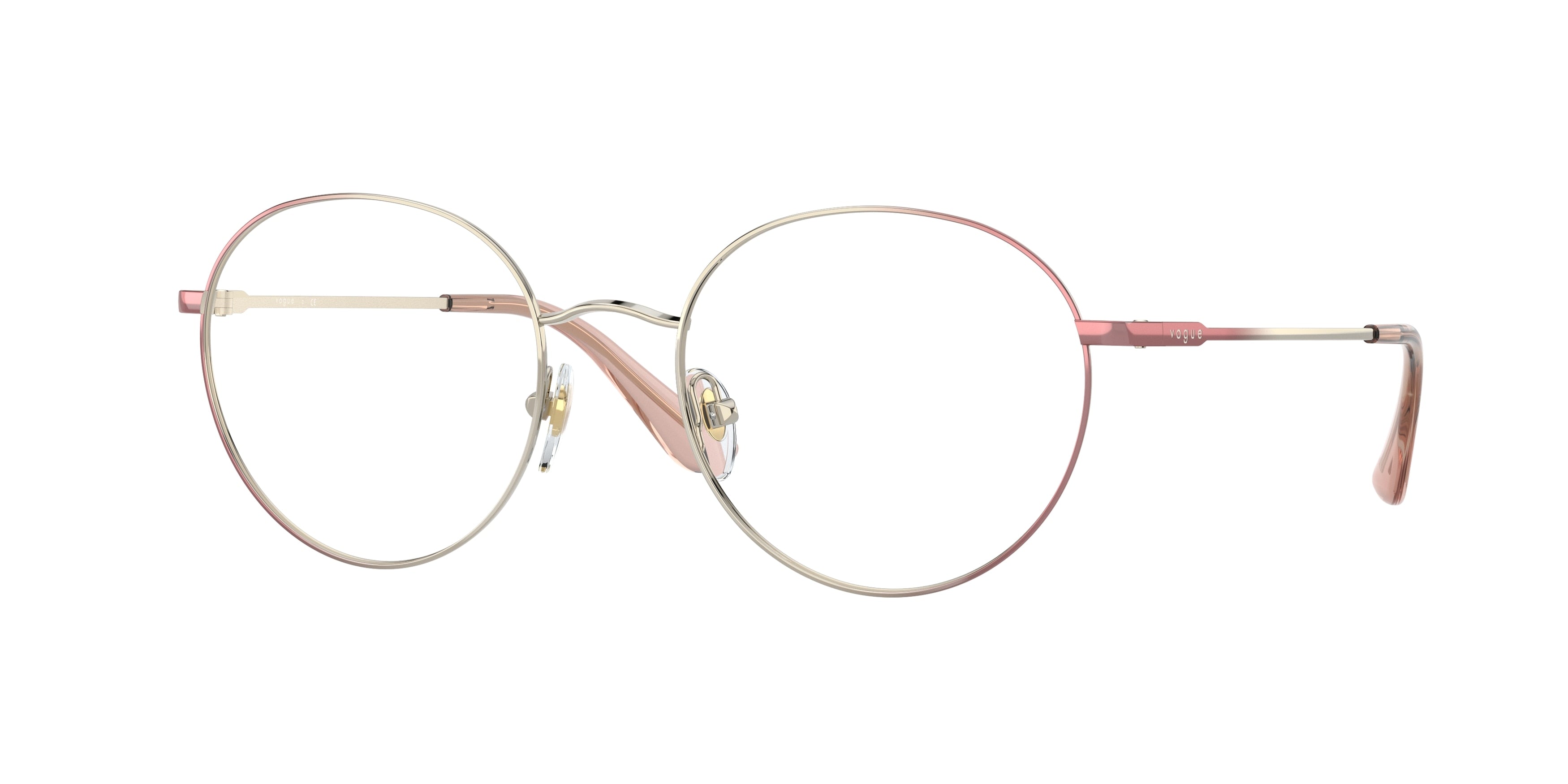 Vogue VO4177 Phantos Eyeglasses  5155-Red Gradient Pale Gold 52-135-19 - Color Map Red