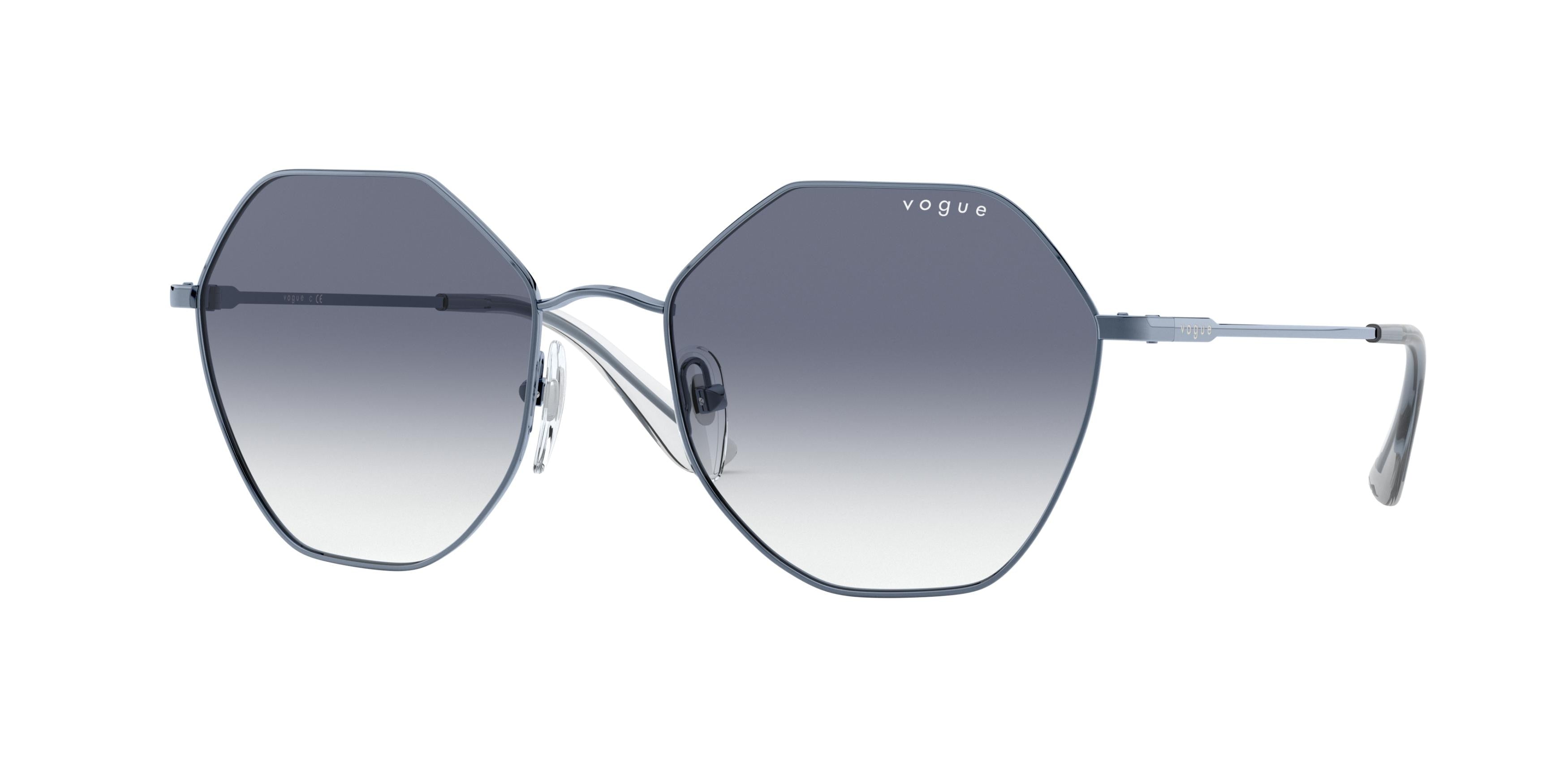 Vogue VO4180S Irregular Sunglasses  51277B-Azure Metal 54-135-18 - Color Map Blue