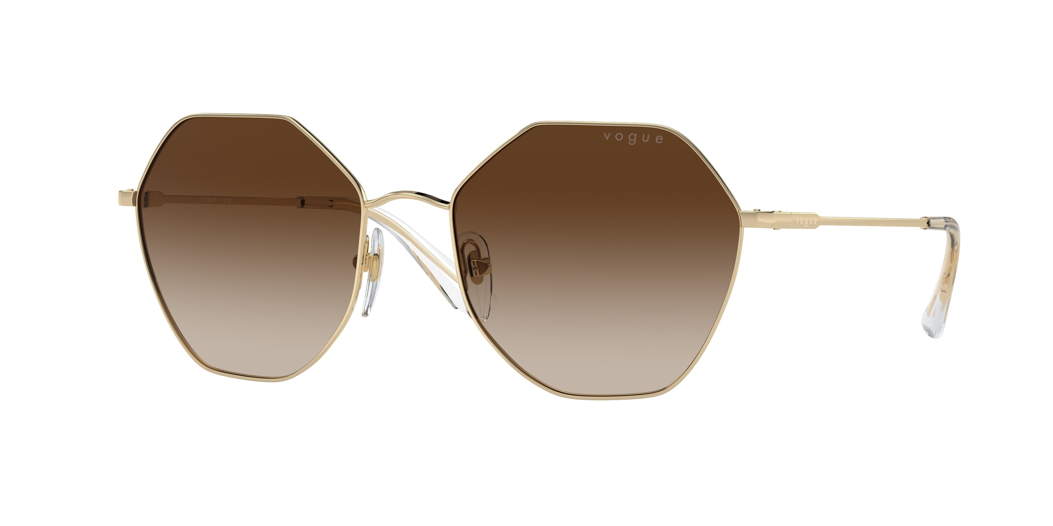 Vogue VO4180S Irregular Sunglasses  848/13-Pale Gold 54-135-18 - Color Map Gold