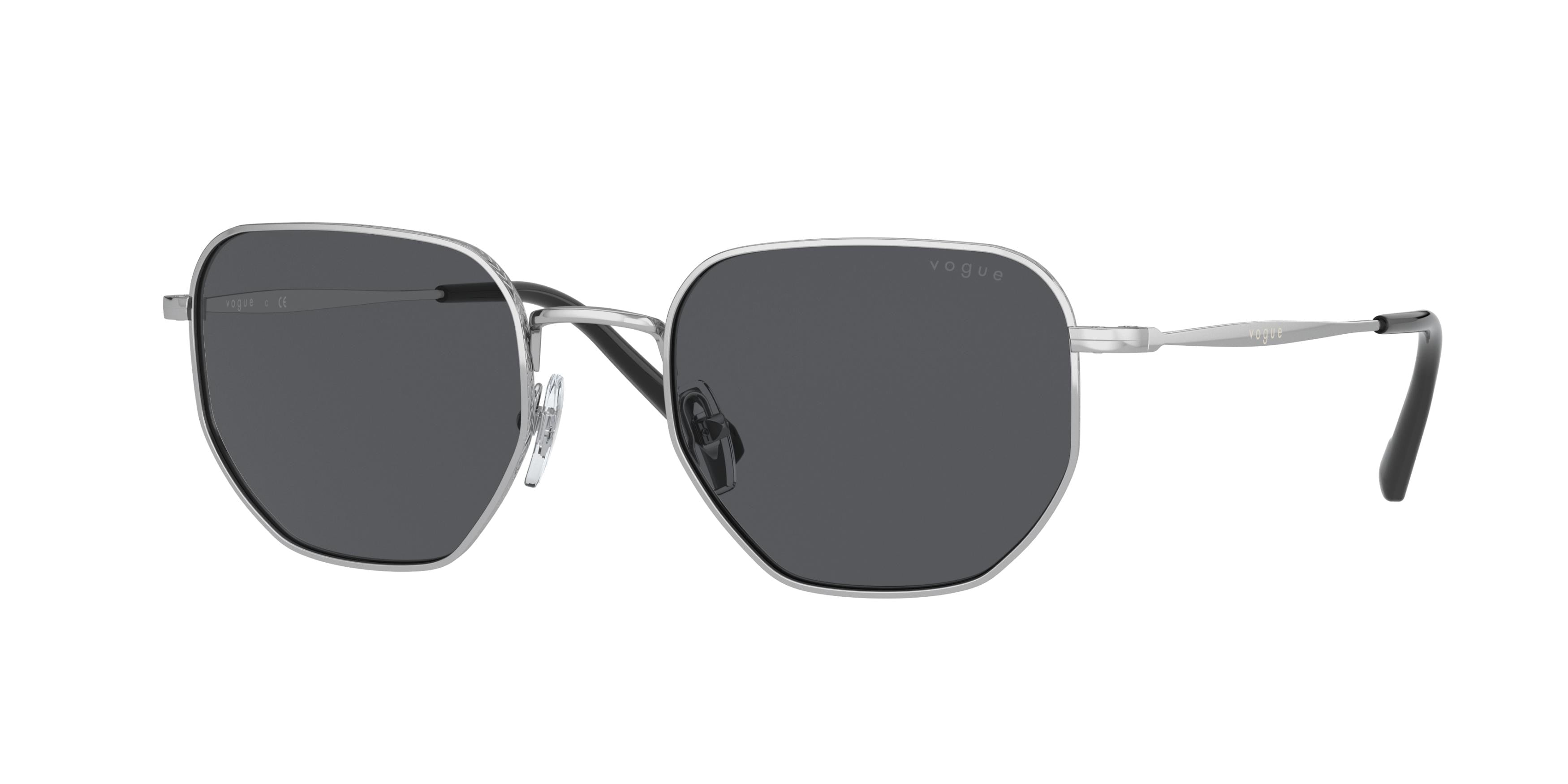 Vogue VO4186S Irregular Sunglasses  323/87-Silver 51-145-20 - Color Map Silver