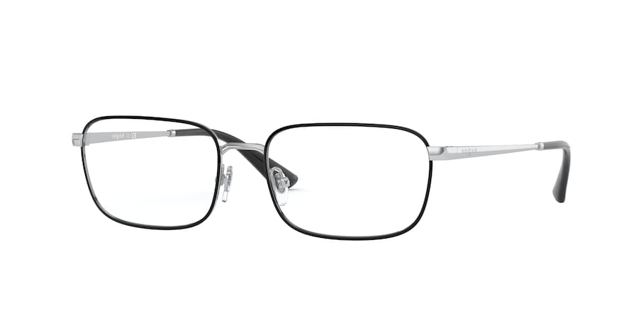 Vogue VO4191 Pillow Eyeglasses  323-TOP BLACK/SILVER 52-16-135 - Color Map black