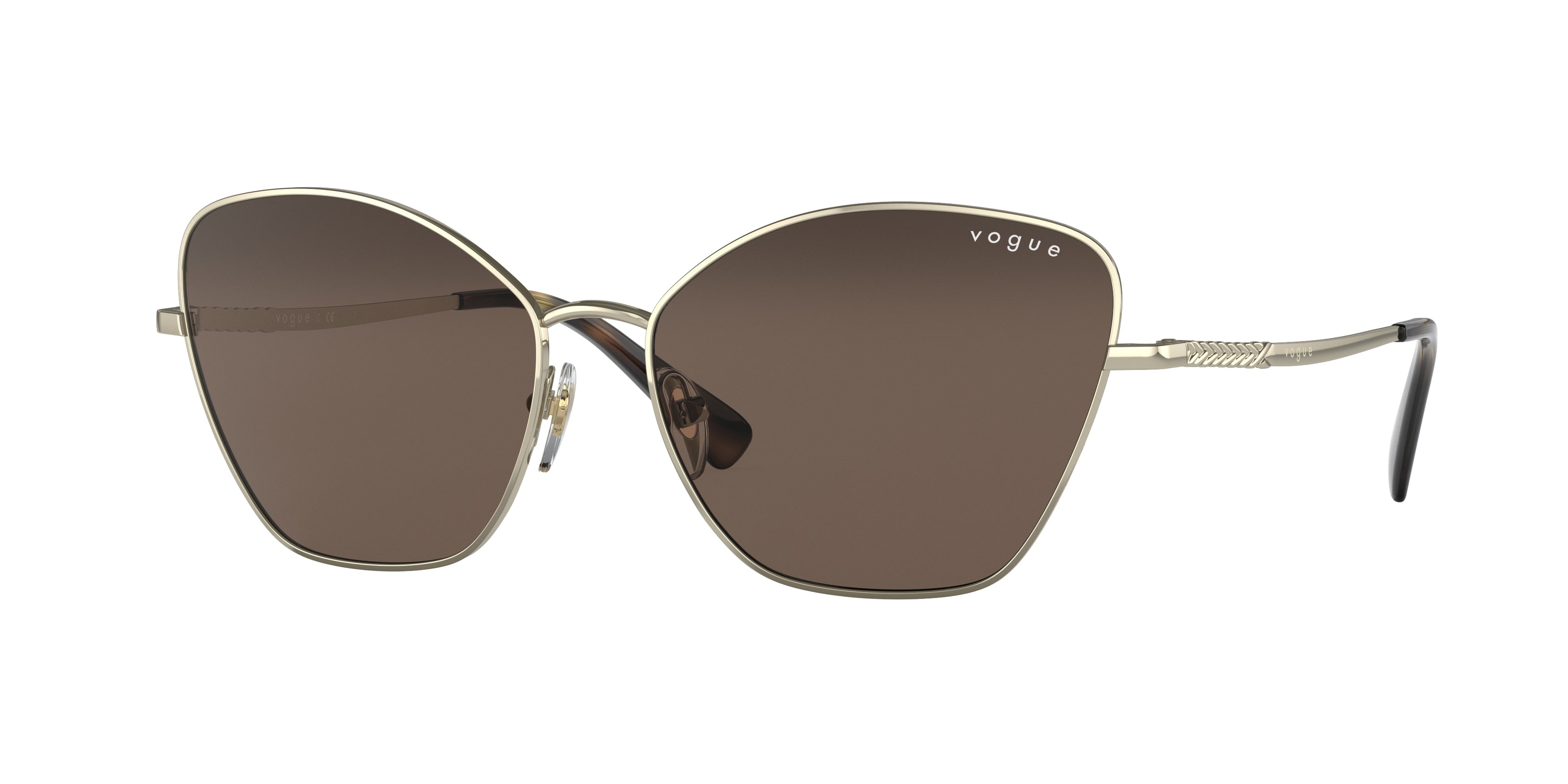 Vogue VO4197S Butterfly Sunglasses  848/73-Pale Gold 58-140-15 - Color Map Gold