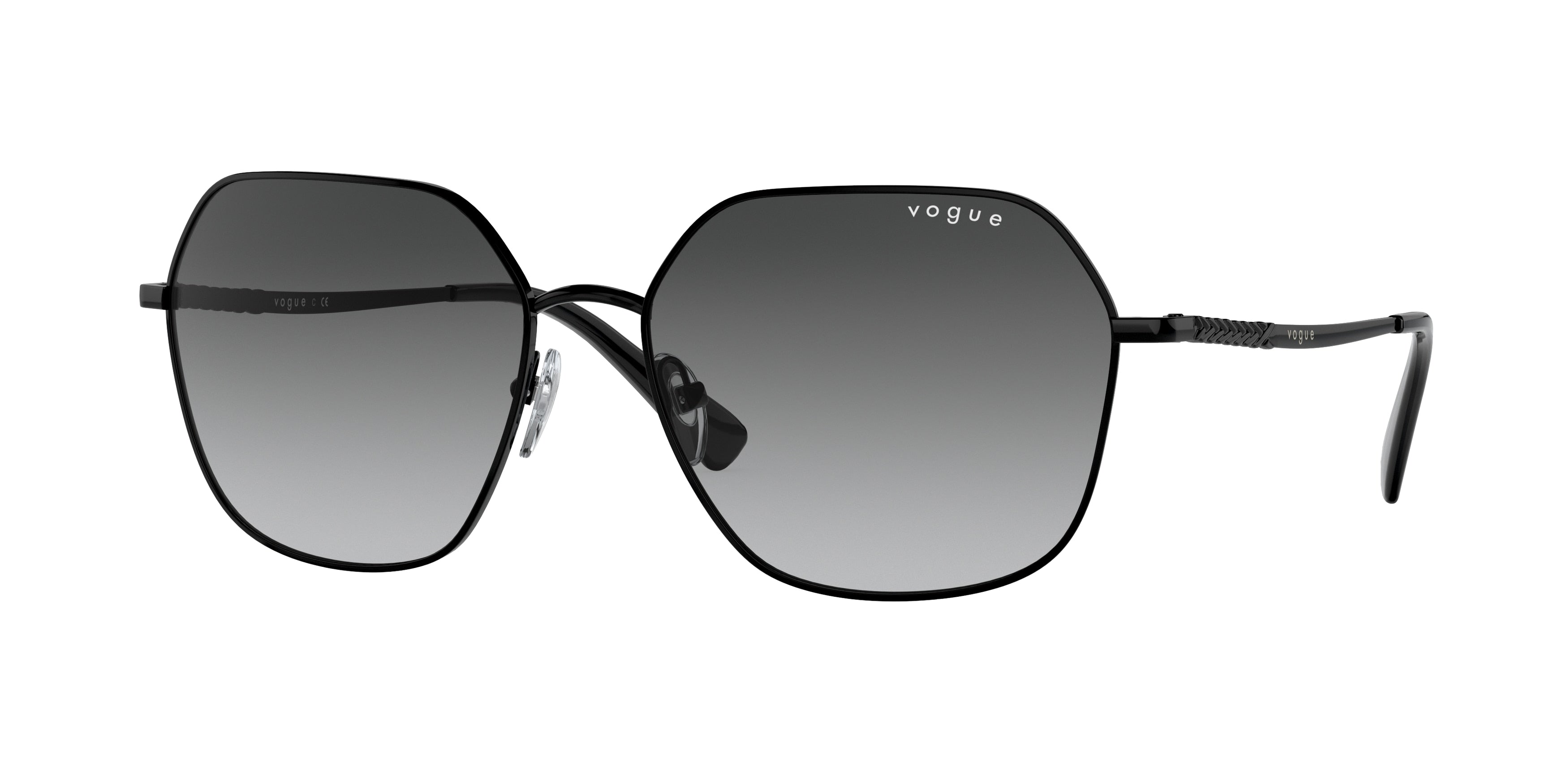 Vogue VO4198S Irregular Sunglasses  352/11-Black 58-140-16 - Color Map Black