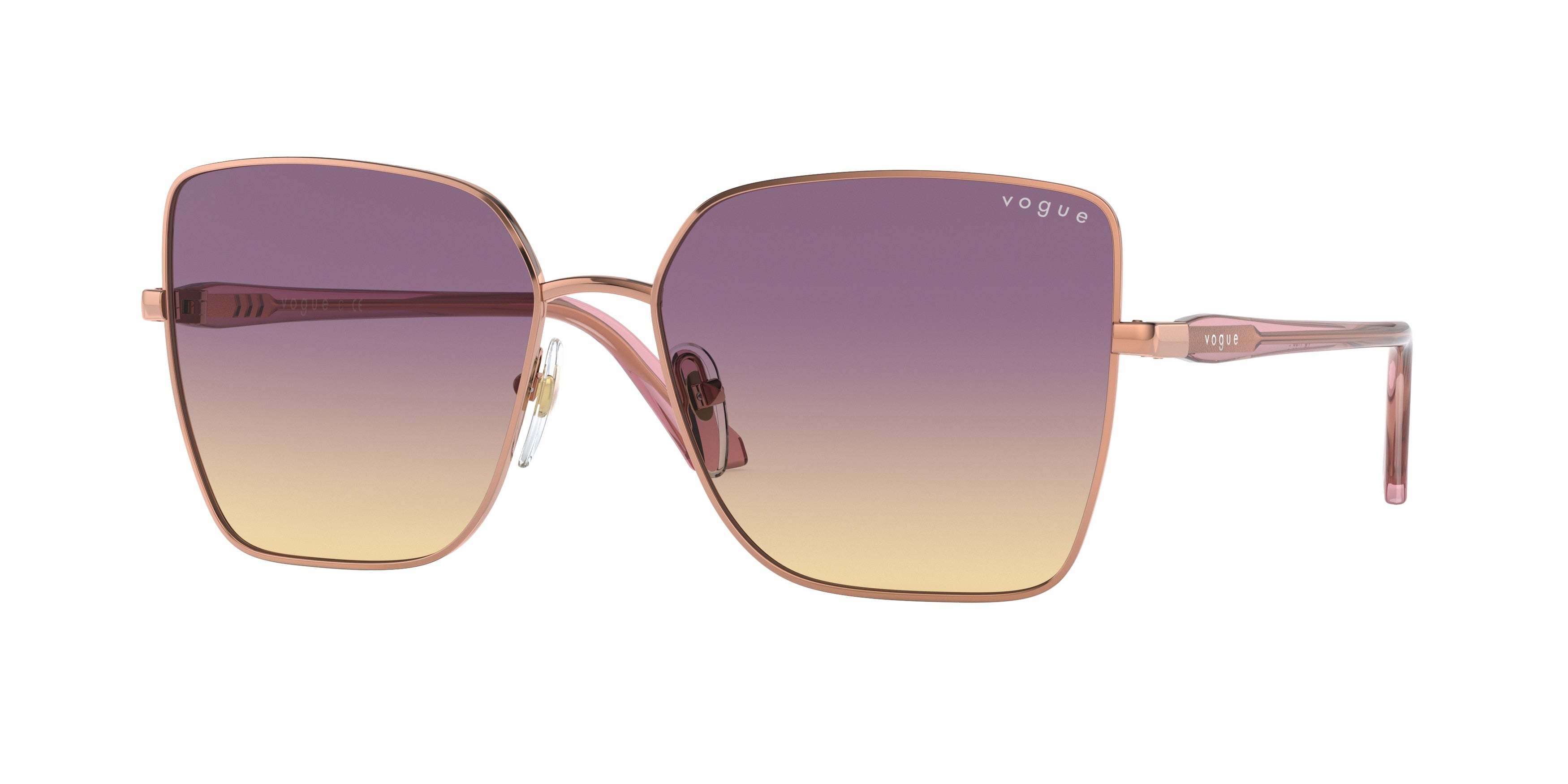 Vogue VO4199S Butterfly Sunglasses  515270-Rose Gold 58-140-16 - Color Map Gold