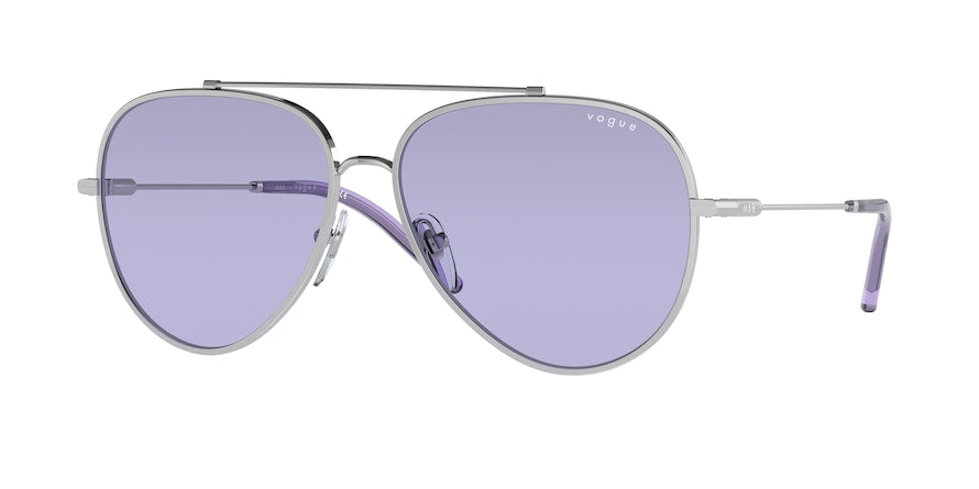 Vogue VO4212S Pilot Sunglasses  323/1A-SILVER 59-14-140 - Color Map silver