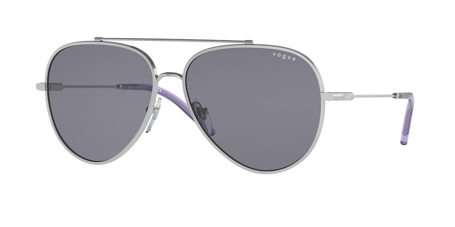 Vogue VO4212S Pilot Sunglasses  323/1-SILVER 59-14-140 - Color Map silver