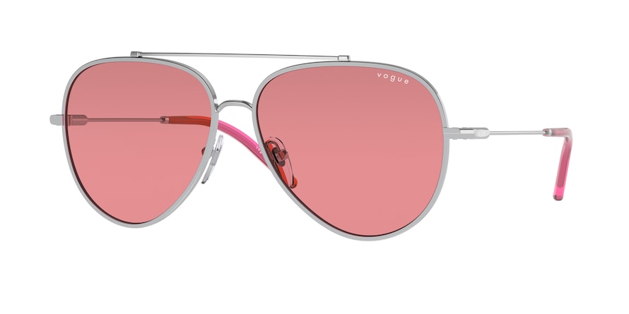 Vogue VO4212S Pilot Sunglasses  323/84-SILVER 59-14-140 - Color Map silver