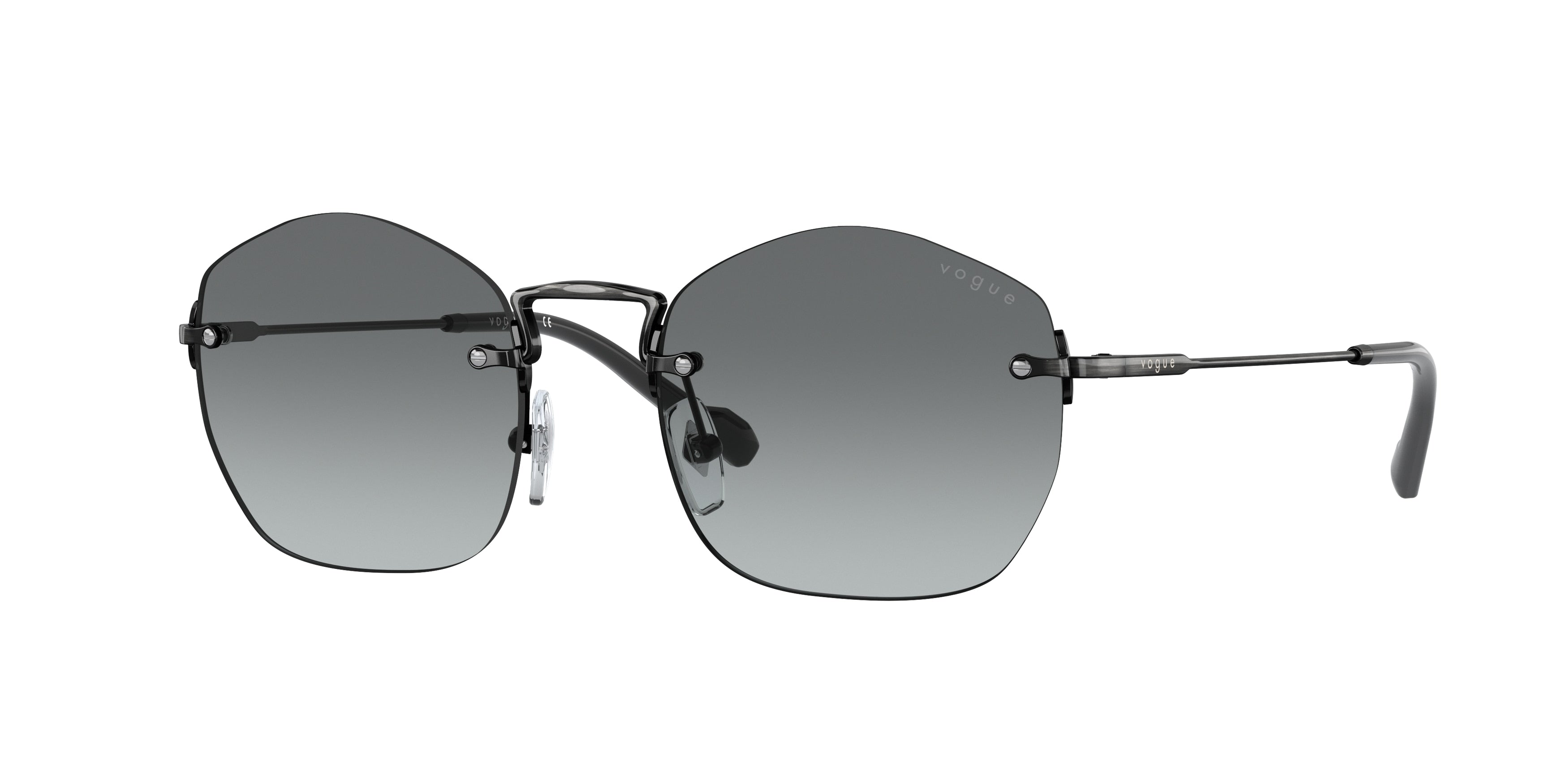Vogue VO4216S Irregular Sunglasses  513611-Silver Antique 51-145-19 - Color Map Silver