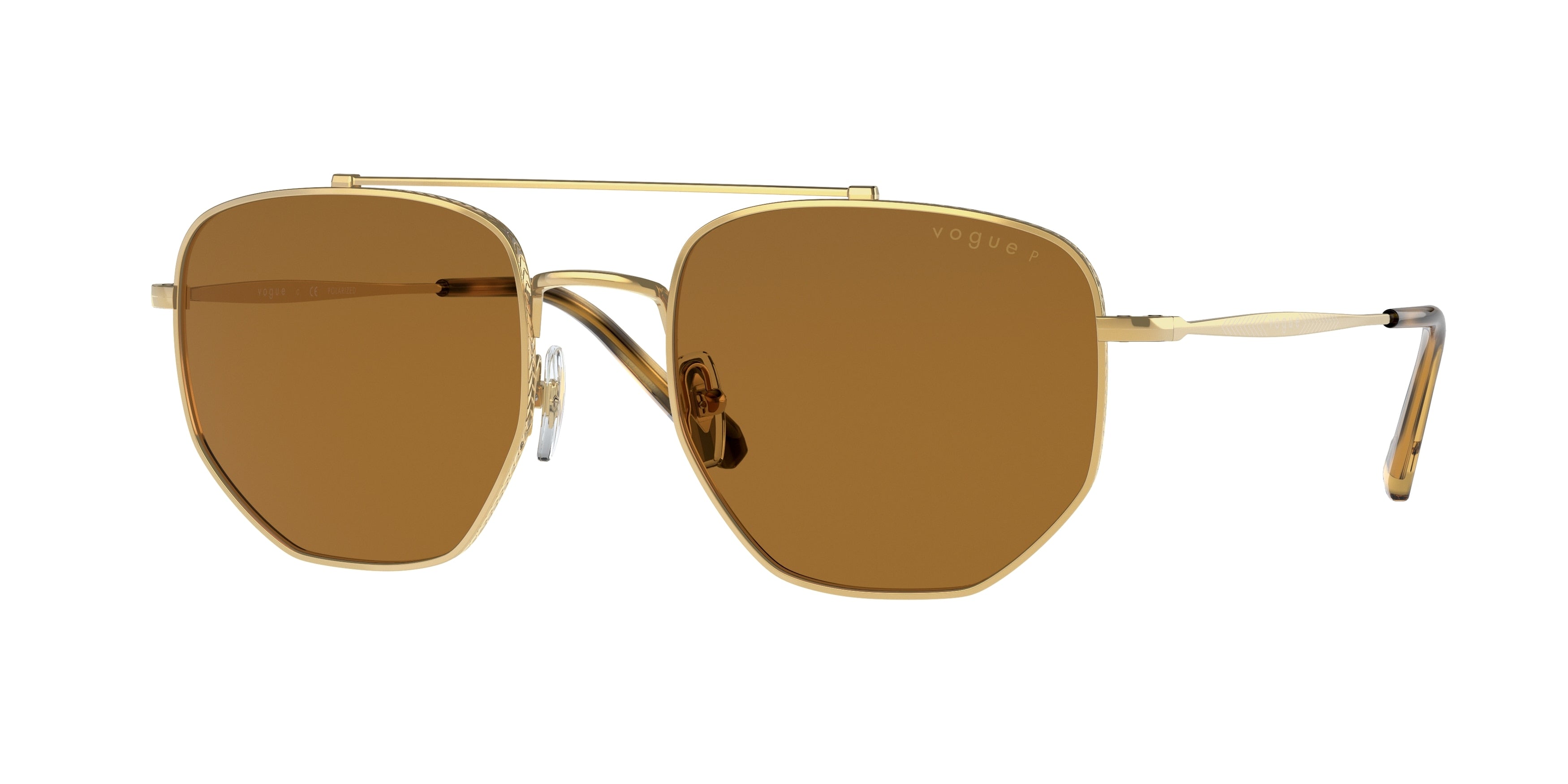Vogue VO4220S Irregular Sunglasses  280/83-Gold 54-145-20 - Color Map Gold