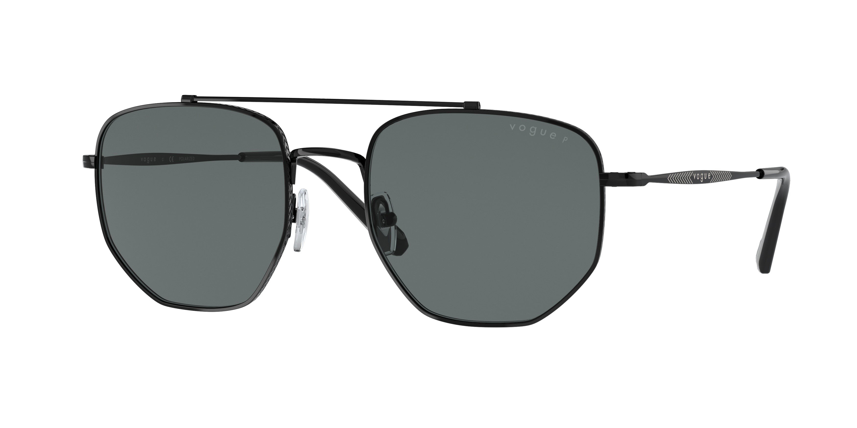 Vogue VO4220S Irregular Sunglasses  352/81-Black 54-145-20 - Color Map Black